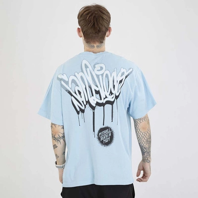 Koszulka Pit Bull Graffiti jasna niebieska