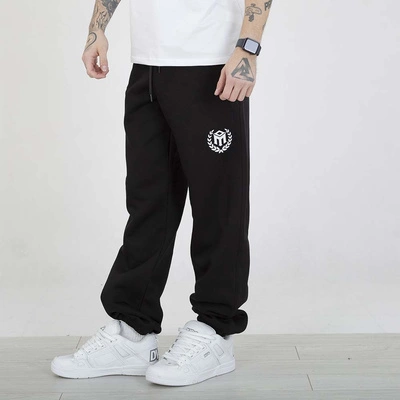 Spodnie Dresowe Motive Baggy Laur czarne białe