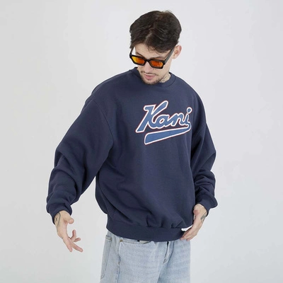 Bluza Karl Kani Crewneck Versity Print Os PD00007519 niebieska