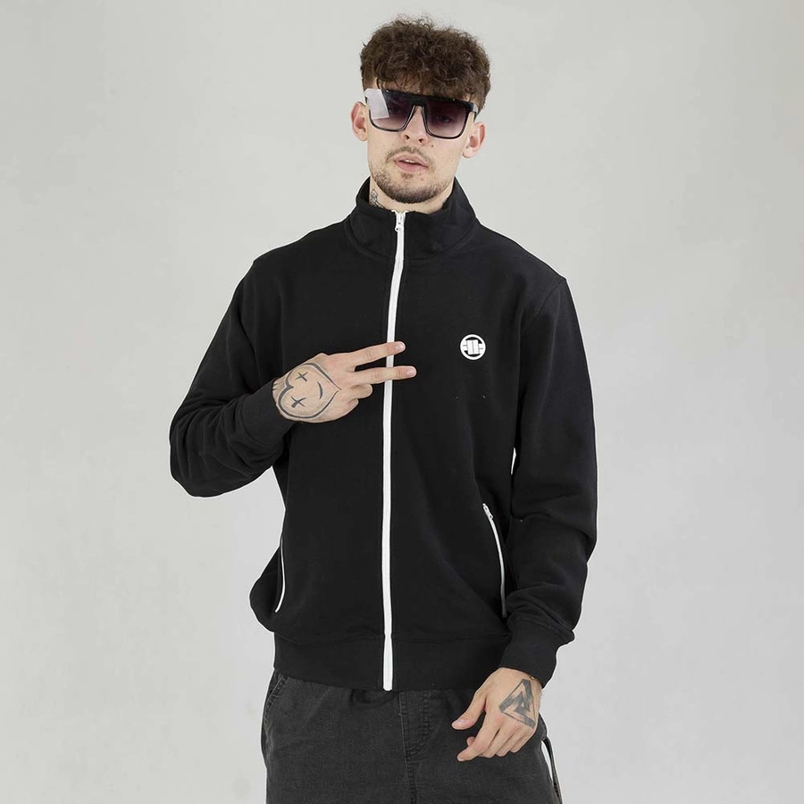 Bluza Pit Bull Crewneck ZIP Terry Small Logo czarna