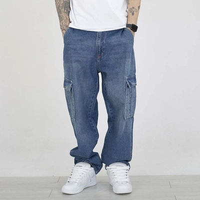 Spodnie Baggy I8 Denim BAG103 niebieskie