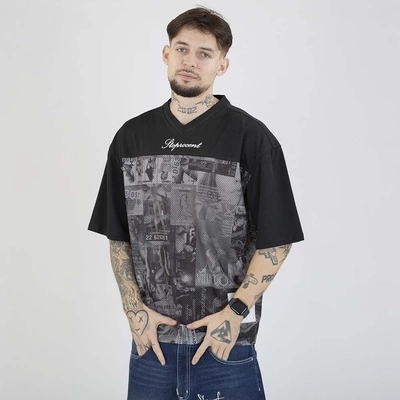 Koszulka Stoprocent Jersey Flyers czarna szara