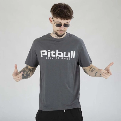 Koszulka Pit Bull City Of Dogs grafitowa