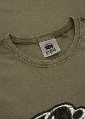 Koszulka Pit Bull Denim Washed Brand brązowa