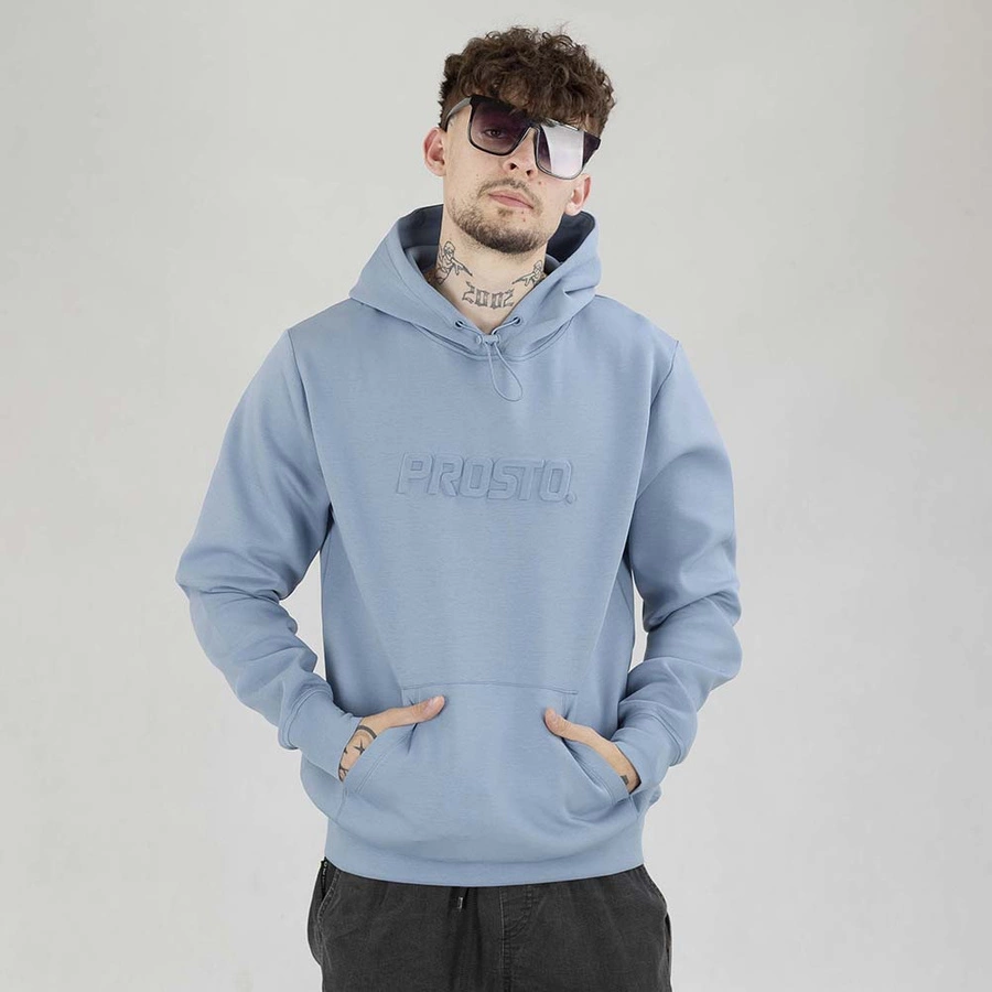 Bluza Prosto Hoodie Interlock Logy niebieska