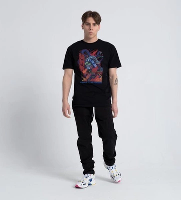 Smoke Story FIGHT THE POWER T-Shirt Czarny