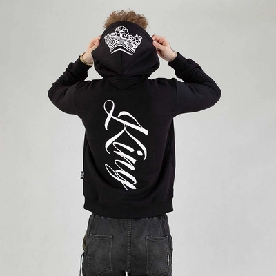 Bluza Hoodie Red Eyes King czarno biała