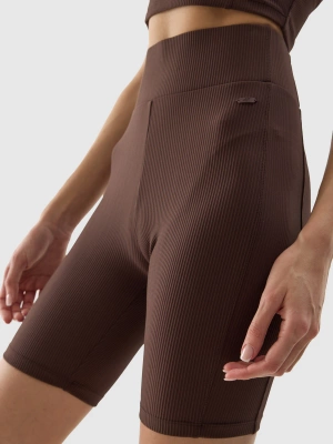 Legginsy 4F F150 brązowe