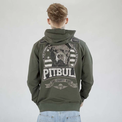 Bluza Pit Bull Zip Hoodie Troublemaker ciemna zielona