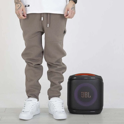 Spodnie Dresowe Pit Bull Small Logo HD szarobrązowe