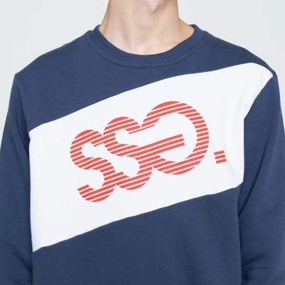 Bluza Klasyczna Smoke Story Striped Logo Granatowy