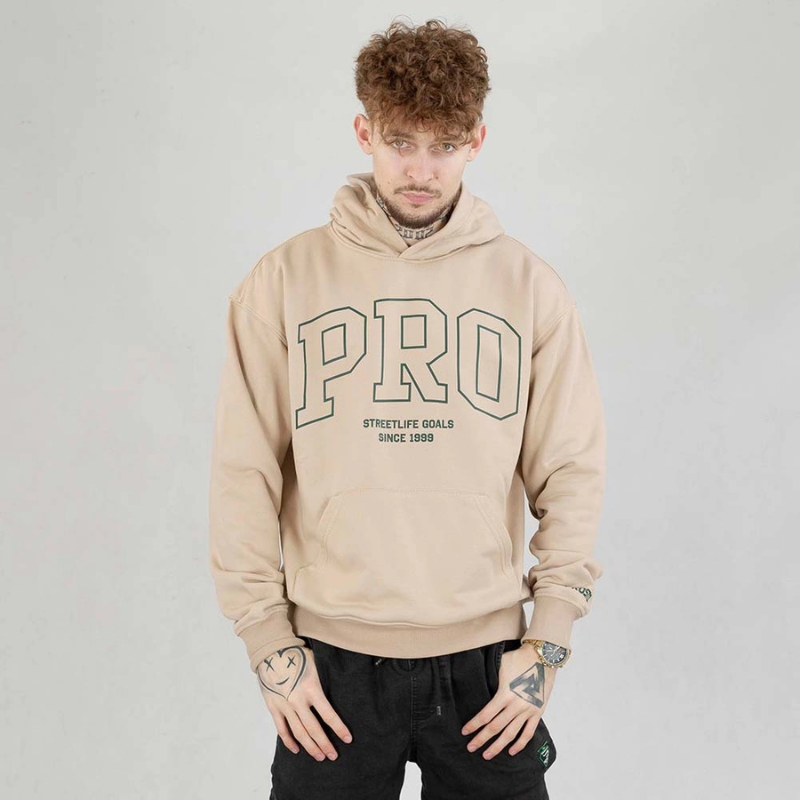 Bluza Prosto Hoodie Fizmo beżowa