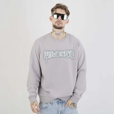 Bluza Prosto Crewneck Graffiti sprana szara