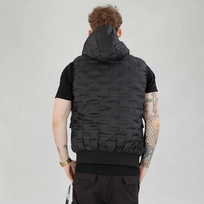 Bezrękawnik Pit Bull Eclipse czarny z kapturem