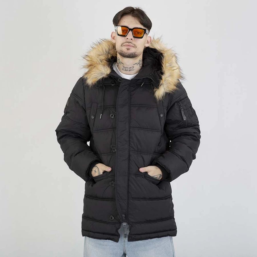 Kurtka Zimowa Parka Pit Bull Kingston II czarna