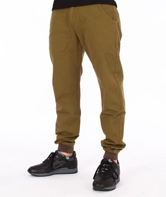Backyard Cartel-Band Jogger Chino Spodnie Oliwkowe