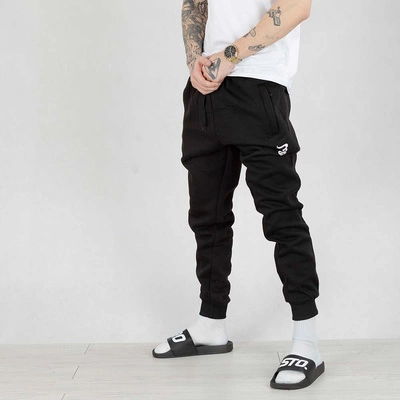 Spodnie dresowe Grube Lolo Napis Tył Pion 61 czarne