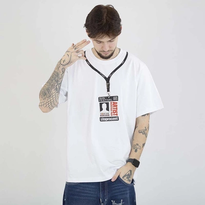 Koszulka Stoprocent Sunfestiwal Badge biała