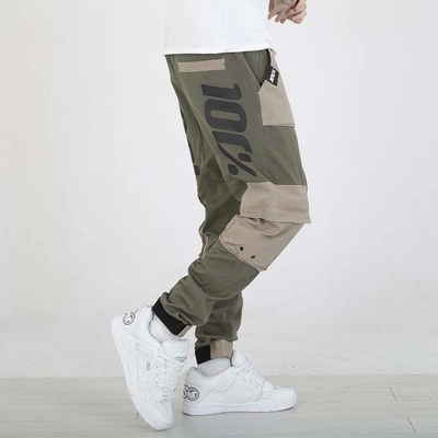 Spodnie Jogger Stoprocent Doublesto oliwkowe beżowe