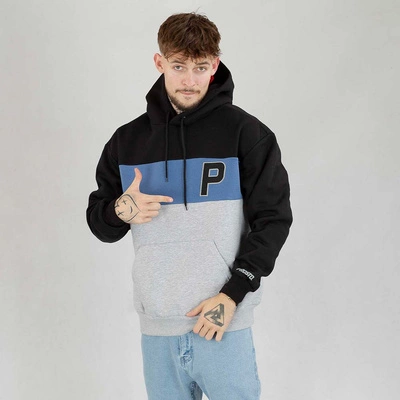 Bluza Prosto Hoodie Pockez szara niebieska