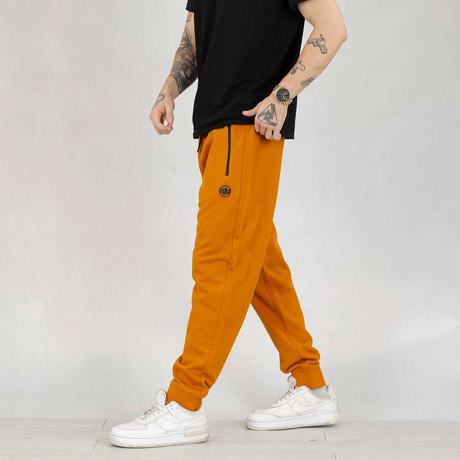 Spodnie dresowe Pit Bull Trackpants Small Logo Terry Group miodowe