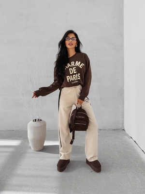 Bluza Olavoga Charme brązowa