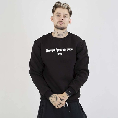 Bluza Chada Crewneck Innego Życia Nie Znam czarna
