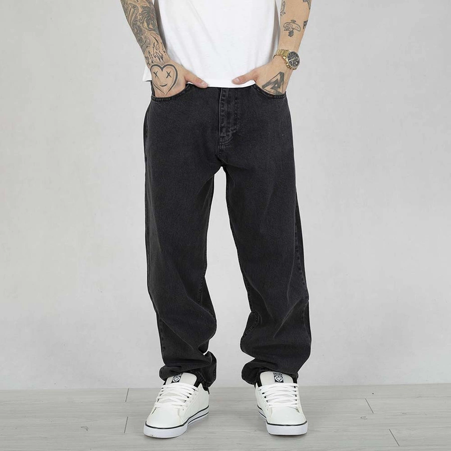 Spodnie Baggy Jeans SSG Small SSG czarne sprane