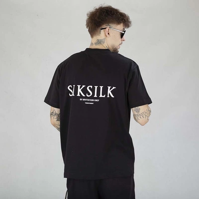 Koszulka SikSilk Graphic SS-26776 czarna