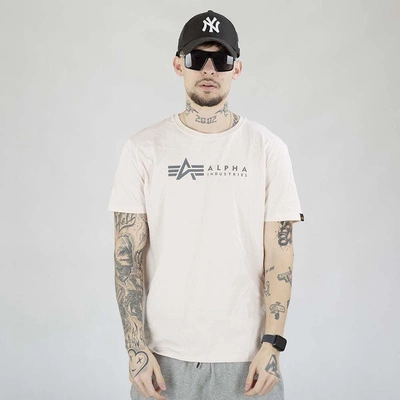 Koszulka Alpha Industries Label 118534 2 Pack czarna oliwka beżowy