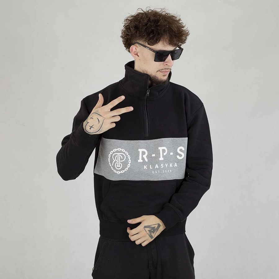 Bluza Crewneck Stójka RPS Rychu Peja Solufka Chain czarna