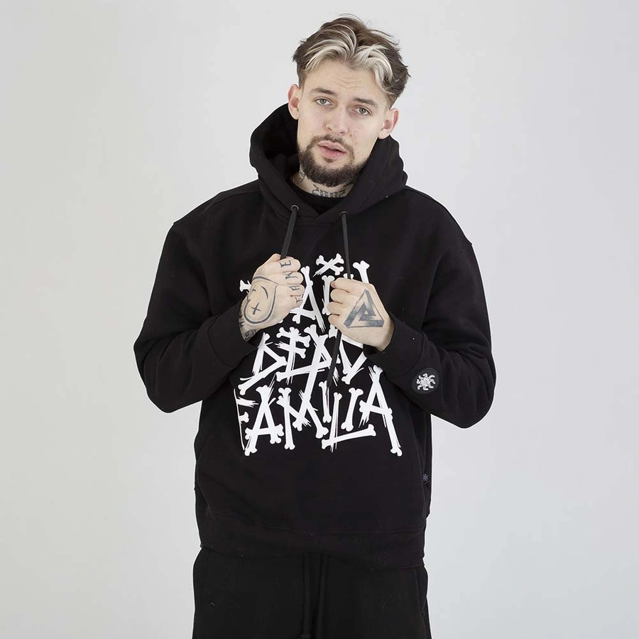 Bluza Brain Dead Familia Hoodie Bones czarna