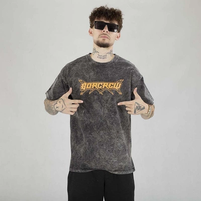 Koszulka Biuro Ochrony Rapu STAR TIE DYE T-Shirt Oversize szara