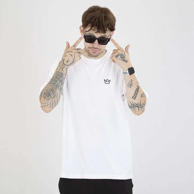 Koszulka Jigga Wear Oversize Simple Crown biała