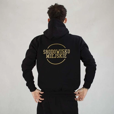 Bluza Środowisko Miejskie Hoodie Classic czarno złota