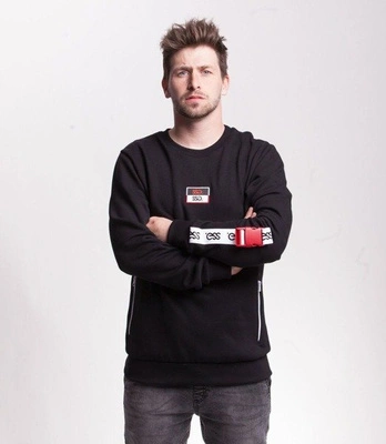 Smoke Story BELT SLEEVE Bluza bez kaptura Czarny