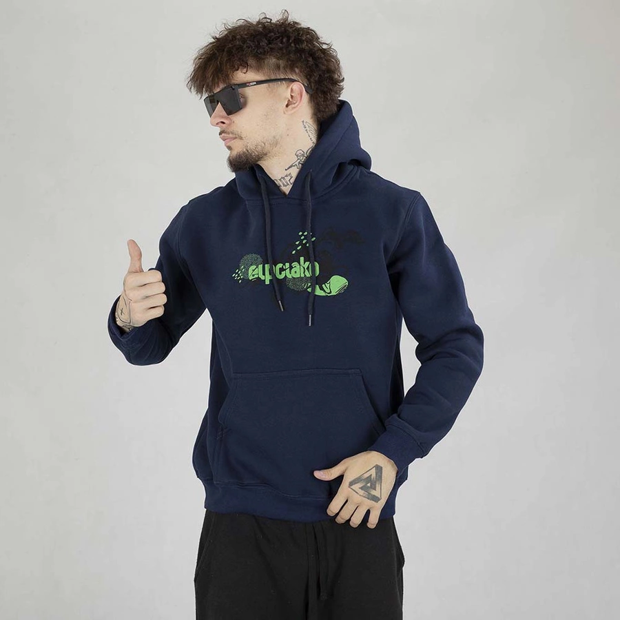 Bluza El Polako Hoodie Ep Ink granatowa