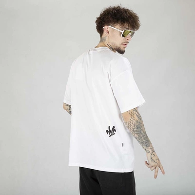 Koszulka Nice View Brand Small Front biało czarna