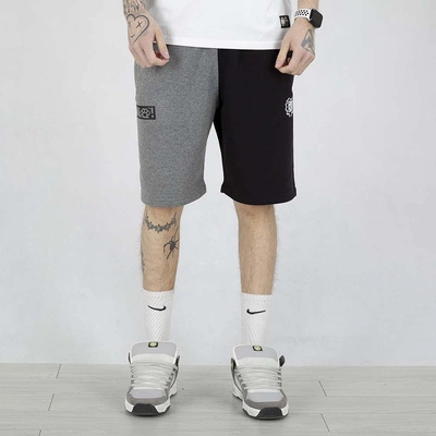 Spodenki dresowe Diil Double Kastet szare czarne czarne logo