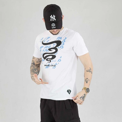 Koszulka Grube Lolo Dymek Fonts biała