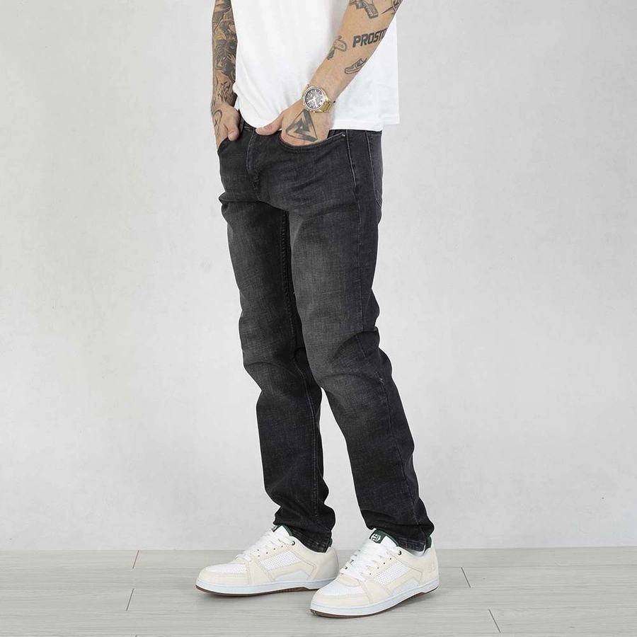 Spodnie Regular I8 Denim REG01 black jeans