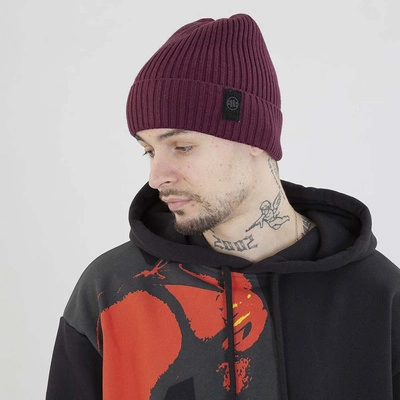 Czapka Pit Bull Velcro Logo bordowa