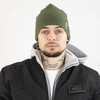 Czapka Zimowa Pit Bull San Diego CA oliwkowa