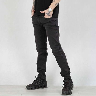 Spodnie Jeansowe Croll Slim Jeans 6693 wiped black