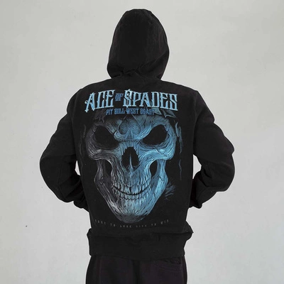 Bluza Pit Bull Hoodie Blue Skull czarna