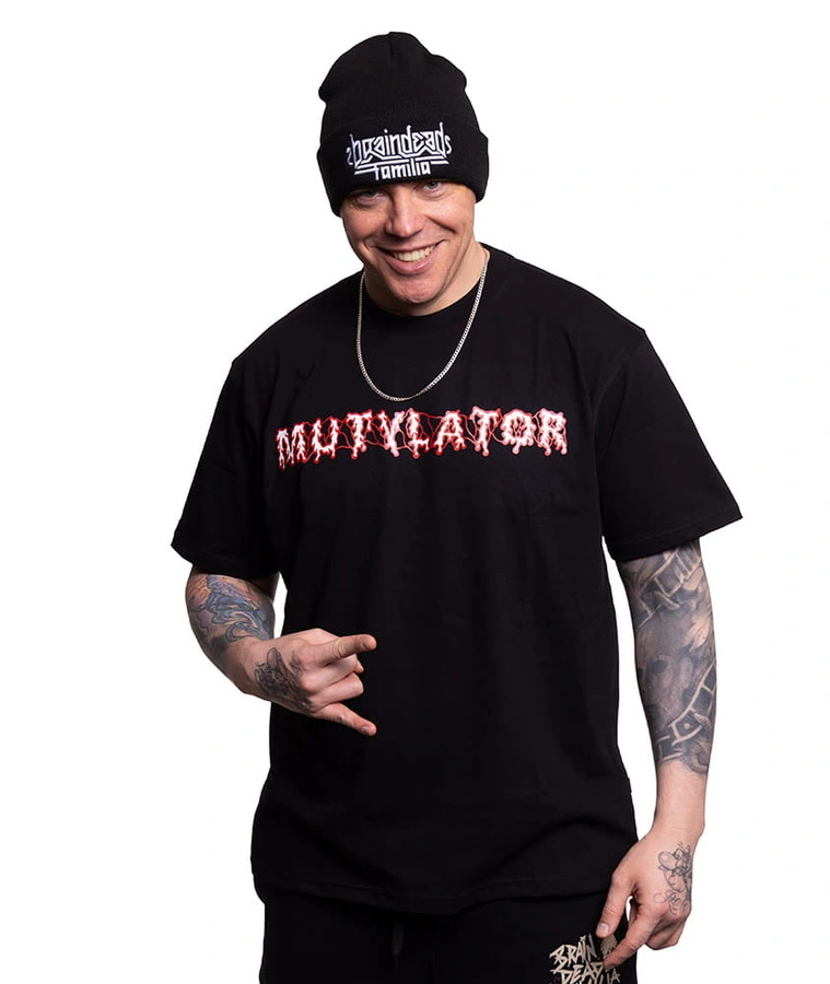 Koszulka Brain Dead Familia Mutylator czarny