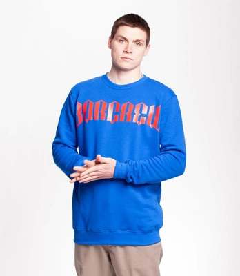 Biuro Ochrony Rapu NEW BORCREW Bluza Niebieski