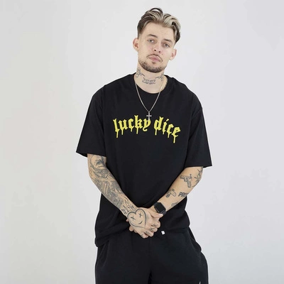 Koszulka Lucky Dice Baggy LD Melt czarna limonka
