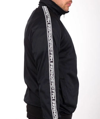 Brain Dead Familia BDF STRIPE LOGO Bluza Rozpinana Czarny