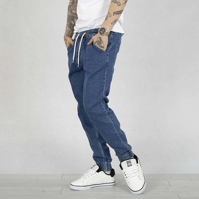 Spodnie Jogger SSG Slim Small Logo niebieskie